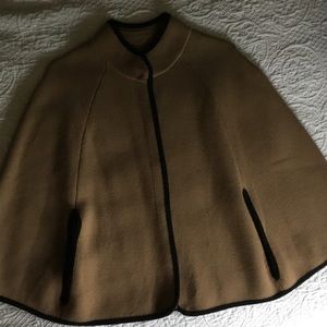 J Crew 100% Merino Wool Knit Cape